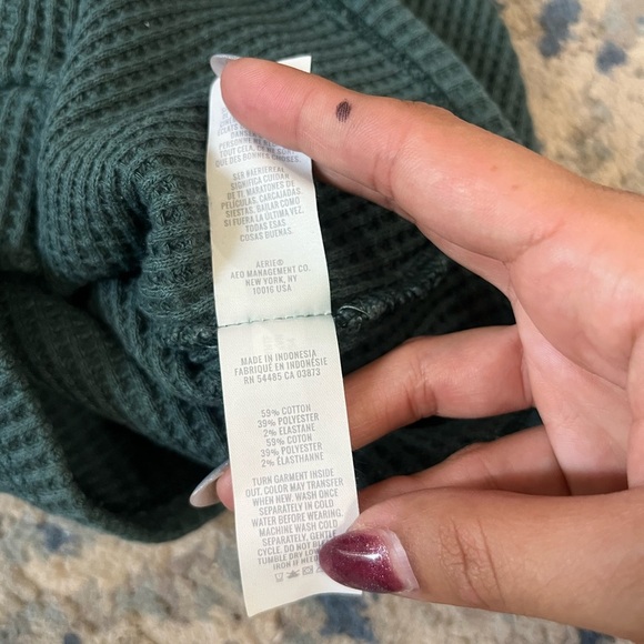 NWOT Aerie Blizzard Waffle Mockneck T-Shirt SMALL - Picture 5 of 5